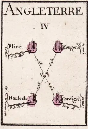 Angleterre IV - England / Great Britain / map / Karte