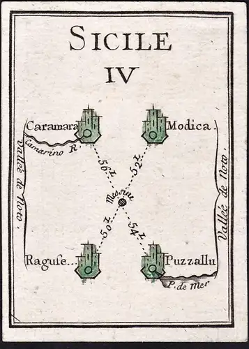 Sicile IV - Sizilia / Sicily / Sizilien / Italia / Italy / Italien / map / Karte