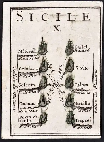 Sicile X - Sizilia / Sicily / Sizilien / Italia / Italy / Italien / map / Karte