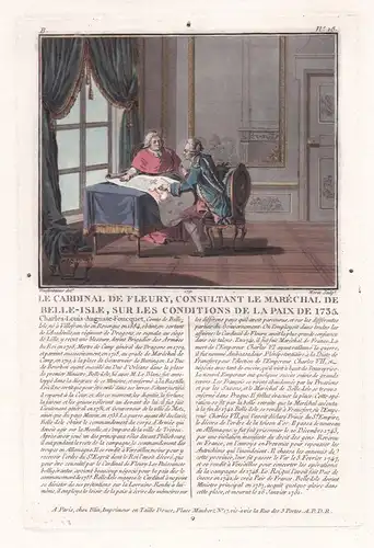 Le Cardinal de Fleury, consultant le Marechal de Belle-Isle, sur les conditions de la paix en 1735 - André-Her
