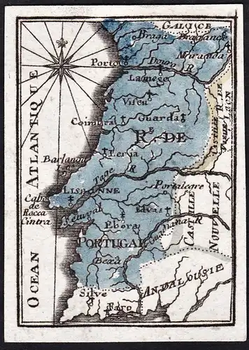 Re. De Portugal - Portugal  / Karte map mapa