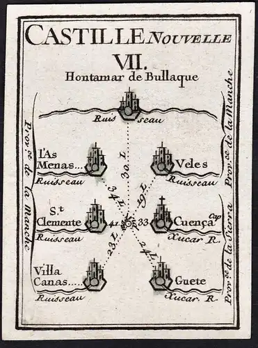 Castille Nouvelle VII - CastillaLa Mancha / Espana Spain Spanien / Karte map mapa