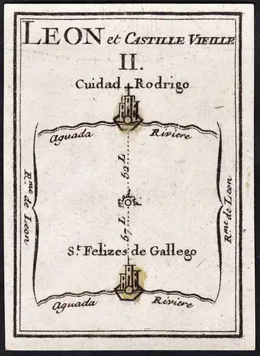 Leon et Casille Vieille II - Ciudad Rodrigo Salamanca / Castilla y León / Espana Spain Spanien / Karte map map