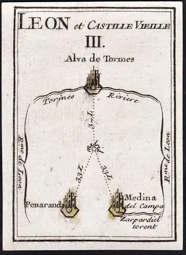 Leon et Casille Vieille III - Alba de Tormes / Castilla y León / Espana Spain Spanien / Karte map mapa