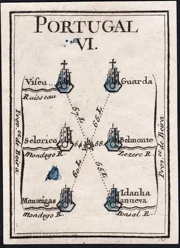 Portugal VI - Beira / Portugal / Karte map mapa