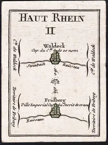 Haut Rhein II - Waldeck Friedberg / Hessen / Deutschland / Karte map carte