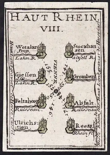 Haut Rhein VIII - Wetzlar Griessen Alsfeld Rees / Hessen / Deutschland / Karte map carte