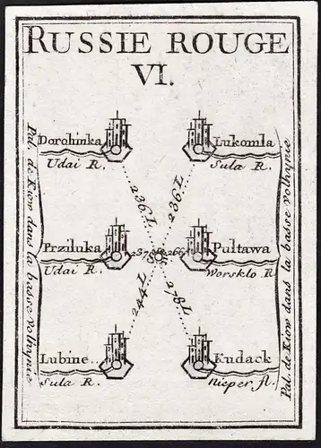 Russie Rouge VI - Ukraine / Rotrussland Rotruthenien Red Ruthenia / Karte map carte