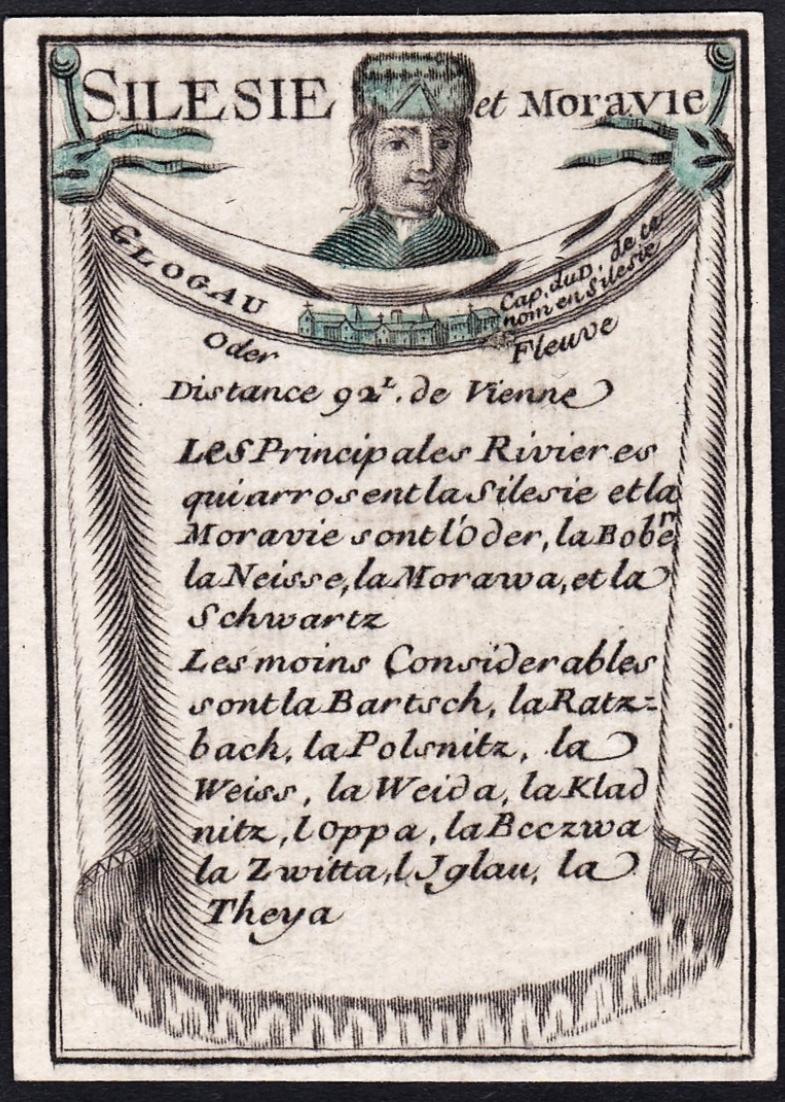 Silesie et Moravie / Glogau Glogow / Polska Poland Polen / Karte map