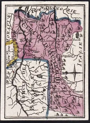 Cercle D'Autriche - Österreich Austria / Karte map carte