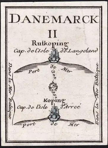 Danemarck II - Dänemark Danmark Denmark / Karte map carte