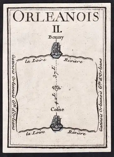 Orleanois II - Bonny-sur-Loire Cosne-Cours-sur-Loire / Orleanais Orleans / France Frankreich / Karte map carte
