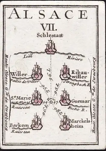 Alsace VII - Schlestatt Willer Ribauwiller S. Marie Guemar Berkem Marckelsheim / Elsass / France Frankreich /