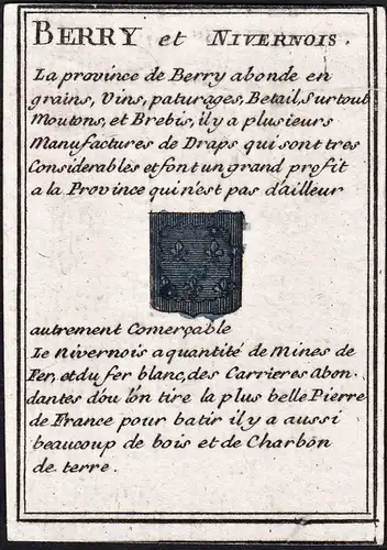 Berry et Nivernois - France Frankreich / Wappen blason coat of arms