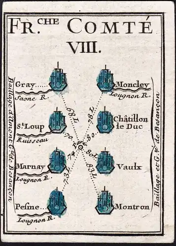 Fr.che Comte VIII - Gray Moncley St. Loup Chatillon le Duc Marnay Vaulx Pesme Montron / France Frankreich / Ka