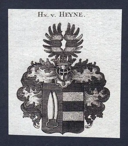Hn. v. Heyne - Heyne Wappen Adel coat of arms heraldry Heraldik