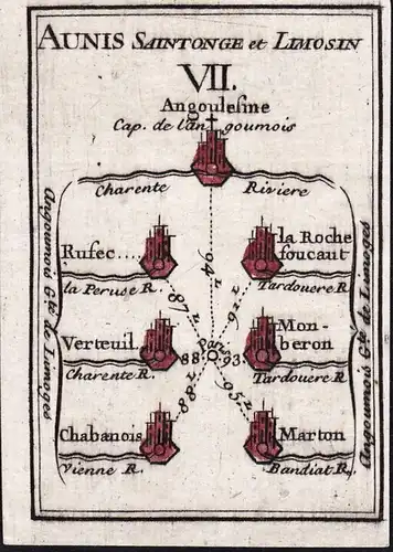 Aunis Saintonge et Limosin VII - Angoulesme Verteuil Chabanois Marton Monberon La Rochefoucault / Saintonge An