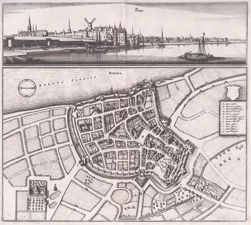 Bonn / Bonna - Bonn Gesamtansicht / Rhein Nordrhein-Westfalen