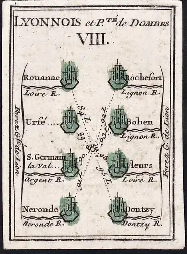 Lyonnois et P.te Dombes VIII - Rouanne Rochefort Urfe Bohen Saint-German Fleurs Neronde Dontzy / France Frankr