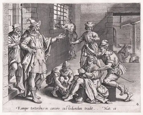 Eumque tortoribus in carcere cas todiendum tradit  - The Imprisoned Servant / Parable of the unmerciful servan