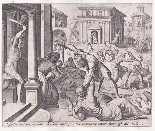 Infantes matrum iugulantur ab ubere rati... - The massacre of the Innocents Massaker murder Joseph leading the