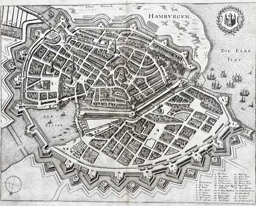 Hamburgum - Hamburg Stadtplan Plan