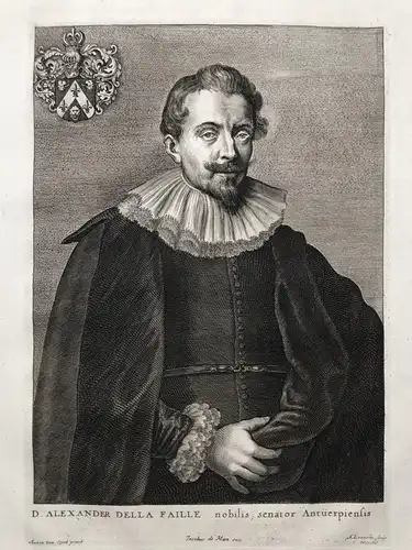 D. Alexander Della Faille - Alexander delle Faille (1589-1653) Flemish writer author Antwerp Anvers Portrait