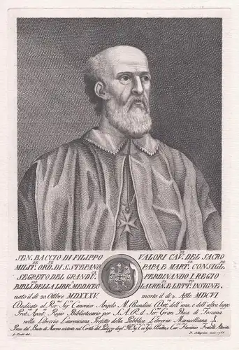 Sen. Baccio di Filippo Valori Cav. del Sacro ... - Baccio Valori (1535-1606) Italian patrician Firenze patrizi