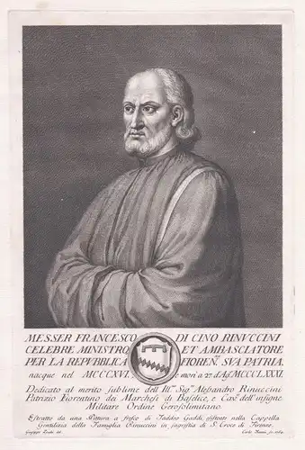 Messer Francesco di Cino Rinuccini celebre Ministro et Ambasciatore ... - Francesco Rinuccini(1316-1381) ambas