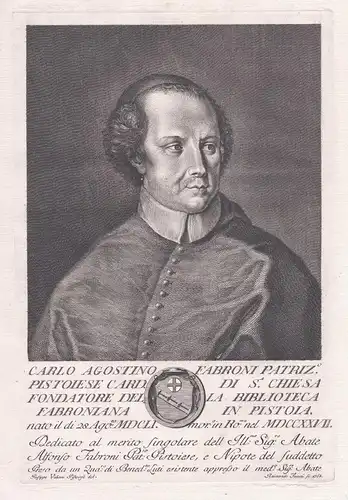 Carlo Agostino Fabroni Patriz Pistoise Card. di s. Chiesa ... - Carlo Agostino Fabroni (1651-1727) Italian car