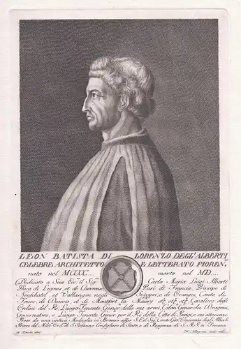 Leon Batista di Lorenzo degl' Alberti celebre Architetto e Letterato Floren. ... - Leon Battista Alberti (1404