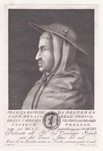 Fra Luca Manzuoli da Pontormo Card. Monaco ... - Luca Manzuoli (1332-1411) Cardinal Pontormo Firenze