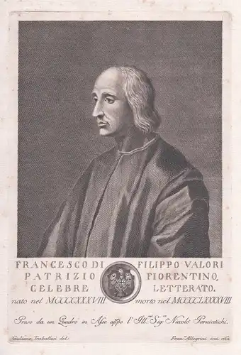 Francesco di Filippo Valori Patrizio Florentino ... - Francesco Valori (1439-1498) Italian politician Firenze