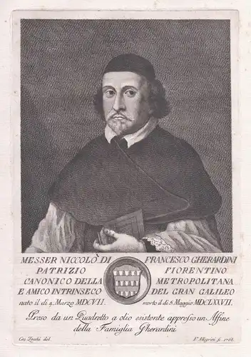 Messer Niccolo di Francesco Gherardini Patrizio Florentino ... - Niccolo Gherardini (1604-1678) Italian author