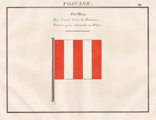 Toscane / Pavillon - Toscana Tuscany Toskana / Fahne banner Flagge Marine naval flag maritime