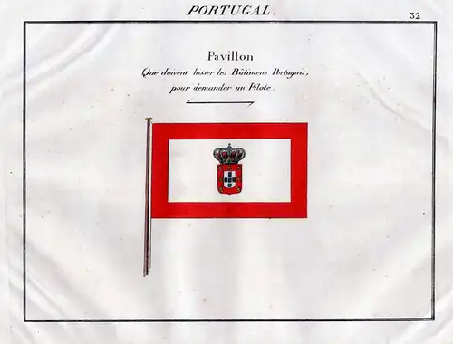 Portugal / Pavillon - Fahne banner Flagge Marine naval flag maritime