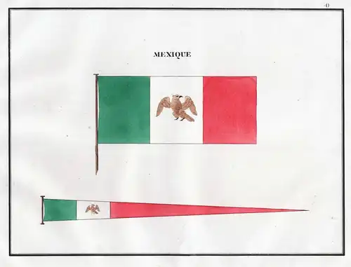 Mexique - Mexico Mexiko / Central America Amerika / Fahne banner Flagge Marine naval flag maritime