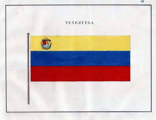Venezuela - South America Amerika / Fahne banner Flagge Marine naval flag maritime