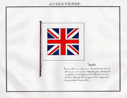 Angleterre - Great Britain Großbritannien England / Fahne banner Flagge Marine naval flag maritime