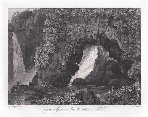 Grotta volgarmente detta di Nettuno a Tivoli - Italia Italy Italien