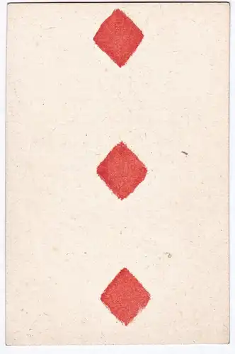 (Karo 3) - three of diamonds / playing card carte a jouer Spielkarte cards cartes