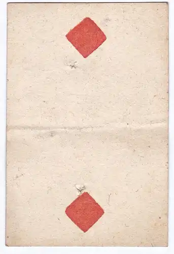 (Karo 2) - two of diamonds / playing card carte a jouer Spielkarte cards cartes