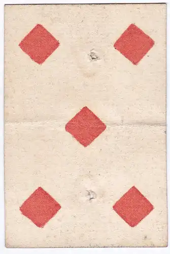 (Karo 5) - five of diamonds / playing card carte a jouer Spielkarte cards cartes