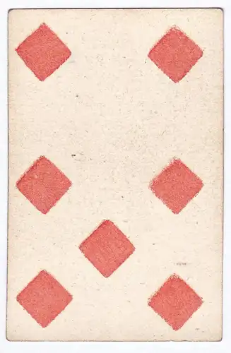(Karo 7) - seven of diamonds / playing card carte a jouer Spielkarte cards cartes