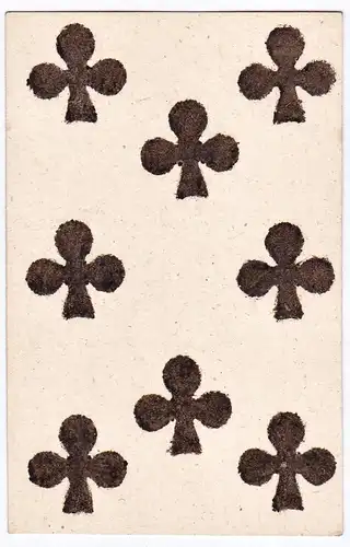 (Kreuz 8) - eight of clubs / playing card carte a jouer Spielkarte cards cartes