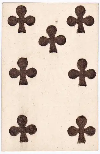 (Kreuz 7) - seven of clubs / playing card carte a jouer Spielkarte cards cartes