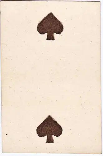 (Pik 2) - two of spades / playing card carte a jouer Spielkarte cards cartes