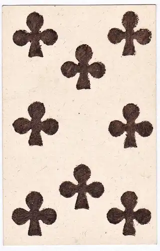 (Kreuz 8) - eight of clubs / playing card carte a jouer Spielkarte cards cartes