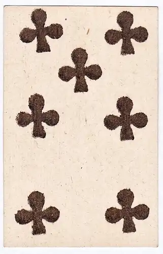 (Kreuz 7) - seven of clubs / playing card carte a jouer Spielkarte cards cartes