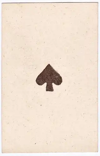 (Pik Ass) - ace of spades / playing card carte a jouer Spielkarte cards cartes